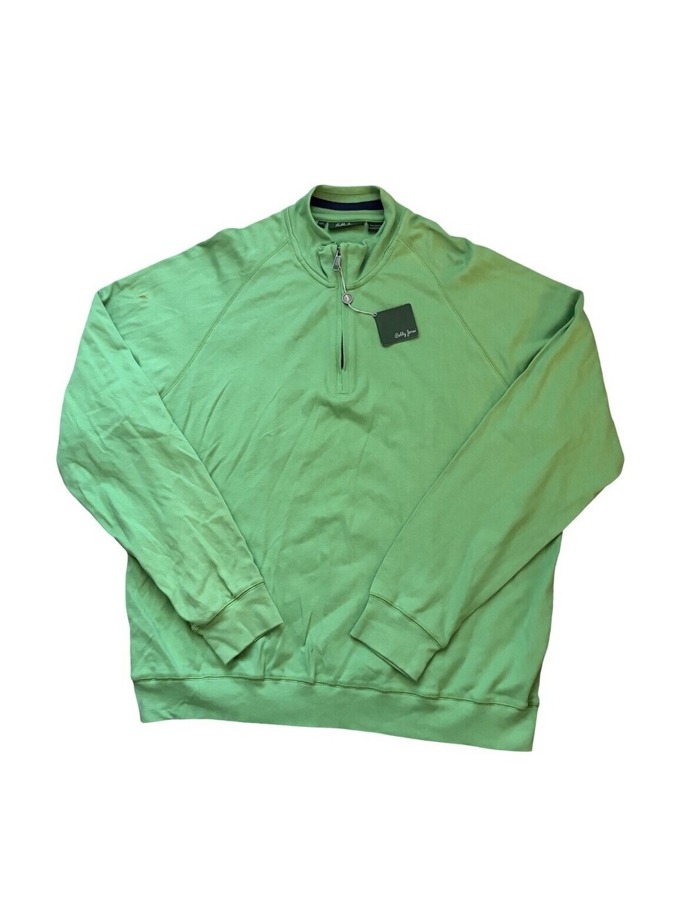 Bobby Jones Golf Club Green Quarter Zip Sweater Men’s Size 2XL $125 NWT STAINS